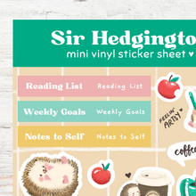 이미지를 갤러리 뷰어에 로드 , *PRE-SALE* SIR HEDGINGTON | STICKER SHEET
