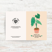 이미지를 갤러리 뷰어에 로드 , “TANKS FOR BE-LEAF-ING IN ME” GREETING CARD, ILLUSTRATED BY KIRSTEN MITCHELL @ LOCALKINETINGZSHOP WWW.LOCALKINETINGZ.COM