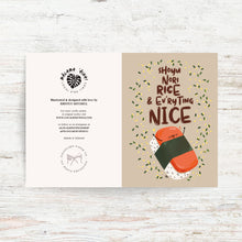 Load image into Gallery viewer, “EV’RYTING NICE” GREETING CARD, ILLUSTRATED BY KIRSTEN MITCHELL @ LOCALKINETINGZSHOP WWW.LOCALKINETINGZ.COM