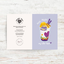 Load image into Gallery viewer, “HALO HALO” GREETING CARD, ILLUSTRATED BY KIRSTEN MITCHELL @ LOCALKINETINGZSHOP WWW.LOCALKINETINGZ.COM