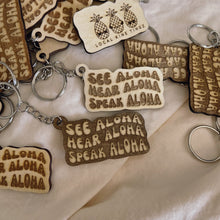 Load image into Gallery viewer, *PRE-SALE* SEE, SPEAK, HEAR ALOHA | KEYCHARM