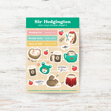 Load image into Gallery viewer, SIR HEDGINGTON | STICKER SHEET
