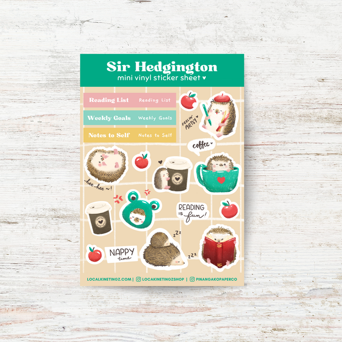 *PRE-SALE* SIR HEDGINGTON | STICKER SHEET