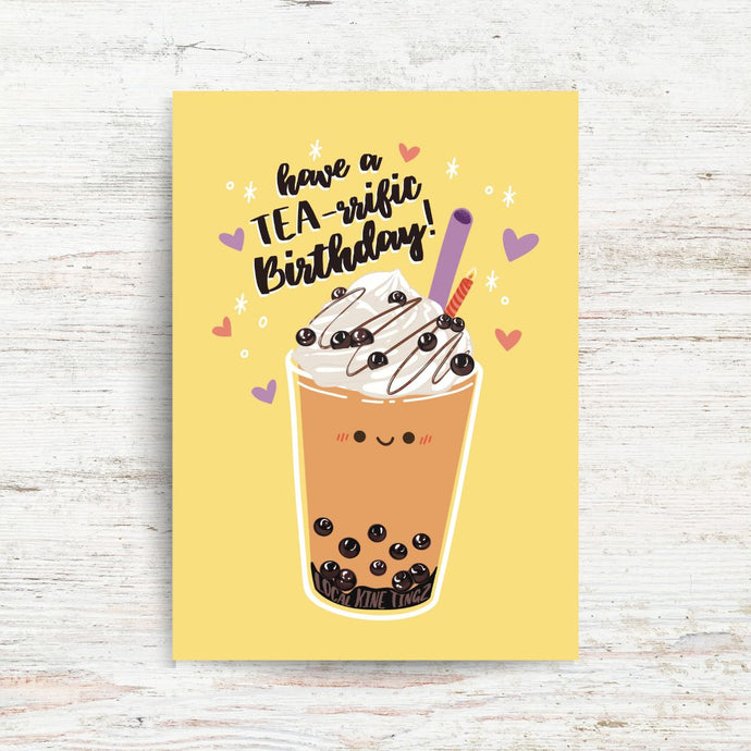 *PRE-SALE* TEA-RIFFIC BDAY | GREETING CARD