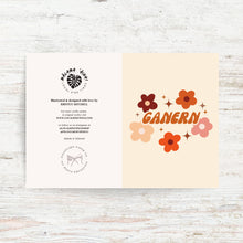 Load image into Gallery viewer, “GANERN” GREETING CARD, ILLUSTRATED BY KIRSTEN MITCHELL @ LOCALKINETINGZSHOP WWW.LOCALKINETINGZ.COM
