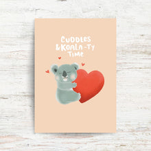 Load image into Gallery viewer, *PRE-SALE* CUDDLES &amp; KOALA-TY TIME | GREETING CARD
